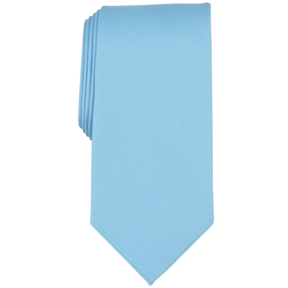 Club Room Men Beech Solid Textured Tie Aqua One Size